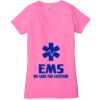 Ladies' Jersey Short-Sleeve Deep V-Neck T-Shirt Thumbnail