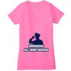Ladies' Jersey Short-Sleeve Deep V-Neck T-Shirt Thumbnail