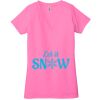 Ladies' Jersey Short-Sleeve Deep V-Neck T-Shirt Thumbnail