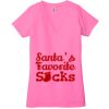 Ladies' Jersey Short-Sleeve Deep V-Neck T-Shirt Thumbnail