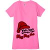 Ladies' Jersey Short-Sleeve Deep V-Neck T-Shirt Thumbnail